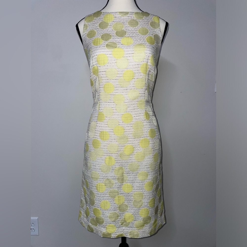 Ann Taylor Yellow Pastel Sheath Mini Dress